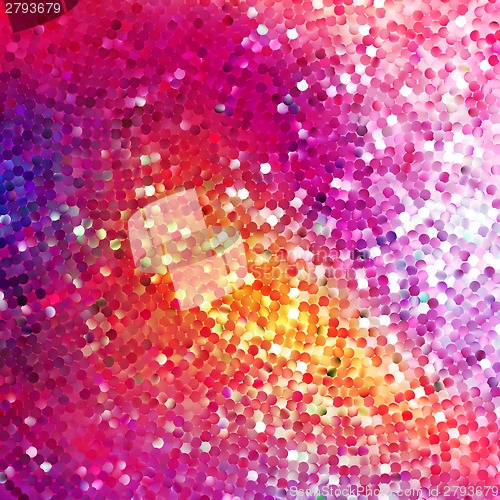 Image of Glitters on a soft blurred background. EPS 10