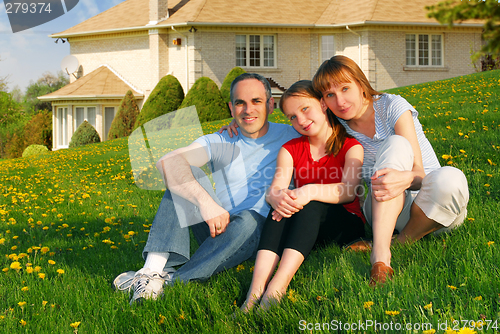Image of Family at a house