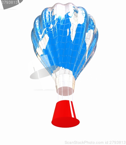 Image of Hot Air Balloons as the earth with Gondola