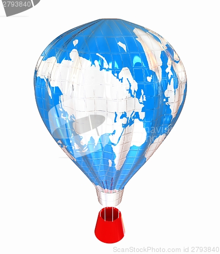 Image of Hot Air Balloons as the earth with Gondola