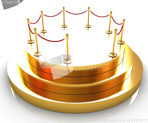 Image of Gold podium 3d 