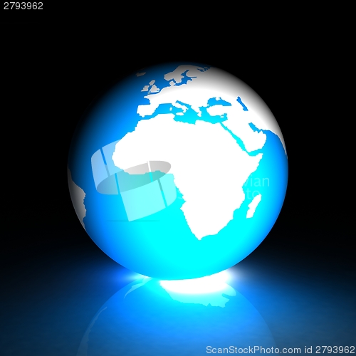 Image of Earth glow