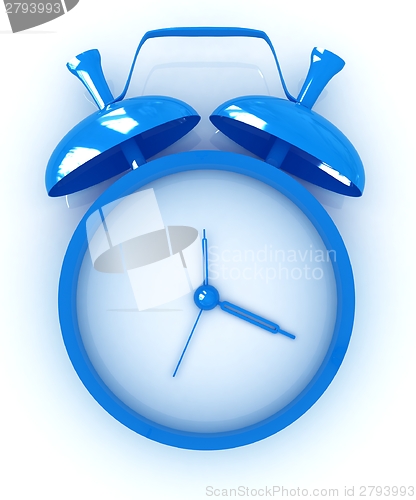 Image of Alarm clock. 3D icon 