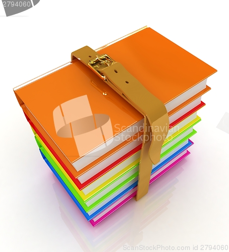 Image of colorful real books