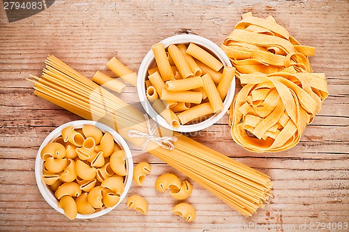 Image of raw pasta 