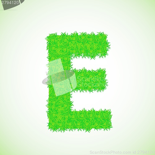 Image of grass letter E