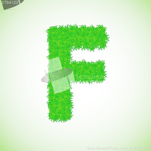 Image of grass letter F