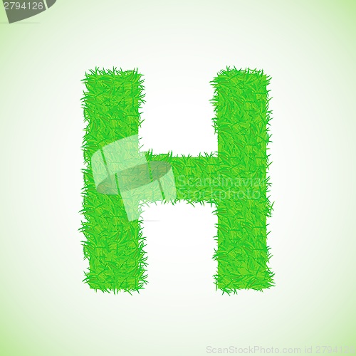 Image of grass letter H