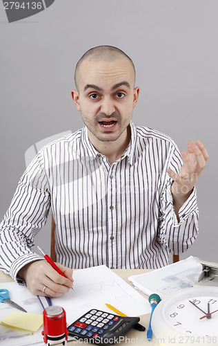 Image of Man at desk