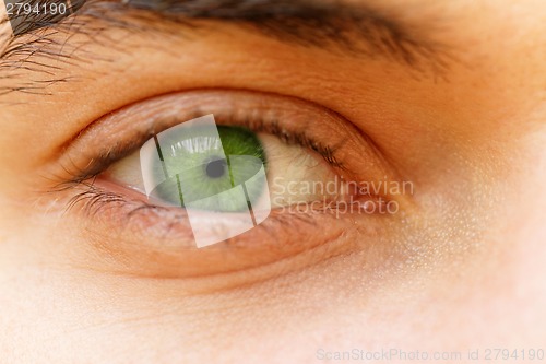 Image of Young man's eyes