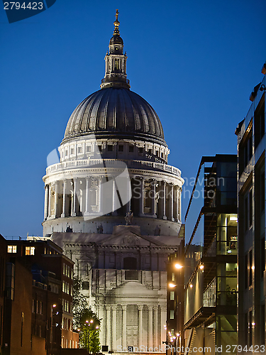 Image of St Paul's Church at night