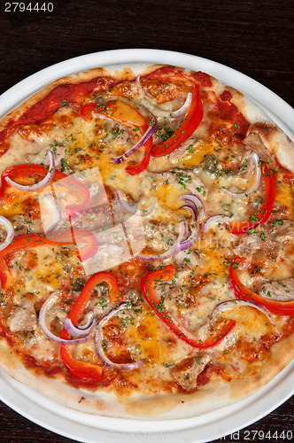 Image of meat pizza