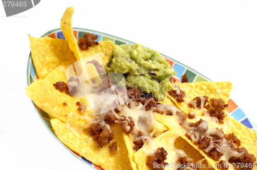 Image of Nachos and avocado dip