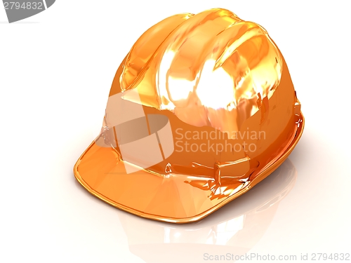 Image of Yellow safety helmet