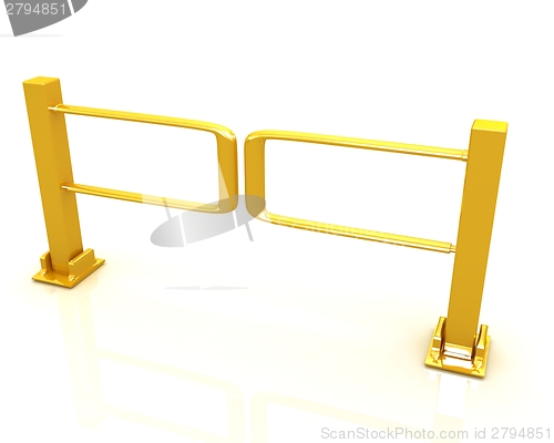 Image of Three-dimensional image of the turnstile