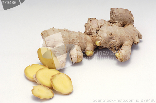 Image of Ginger root sliced