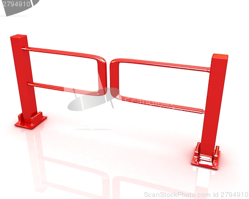 Image of Three-dimensional image of the turnstile
