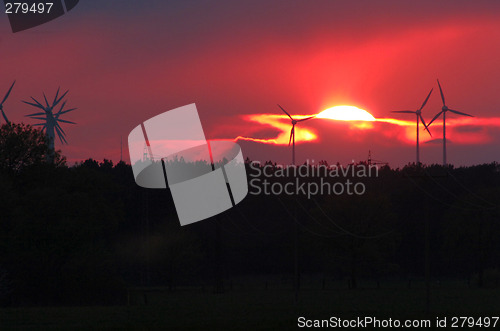 Image of sunrise with way to earth