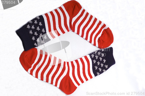 Image of American travel socks