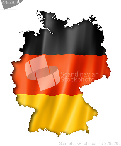 Image of German flag map