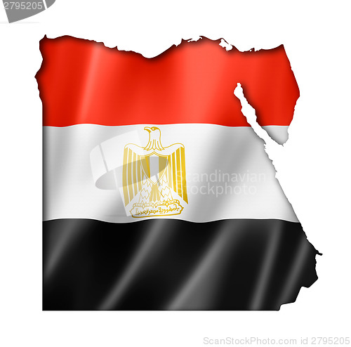 Image of Egyptian flag map