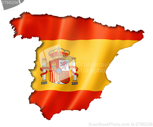 Image of Spanish flag map