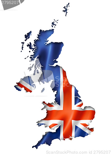 Image of British flag map