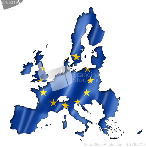 Image of European union flag map