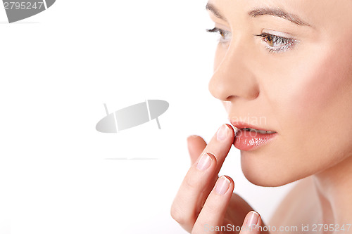 Image of Lips of a young woman