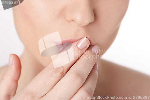 Image of Lips of a young woman