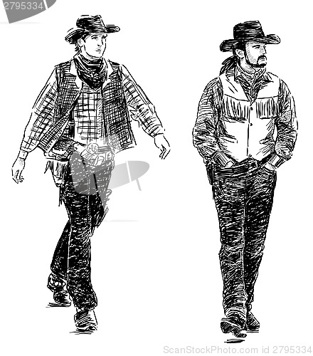 Image of two cowboys