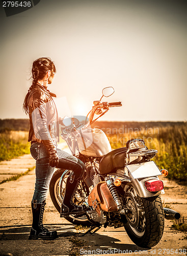 Image of Biker girl