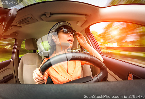 Image of Women driving a car