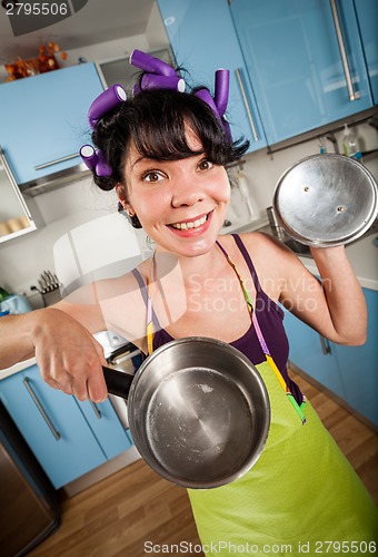 Image of Crazy funny housewife