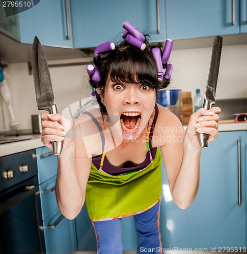 Image of Crazy funny housewife