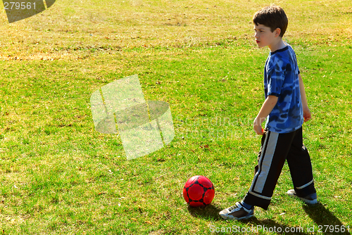 Image of Playing soccer