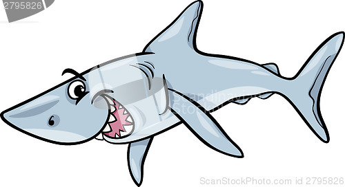 Image of shark animal cartoon illustration