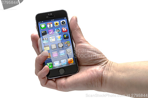 Image of iPhone 5s in a hand