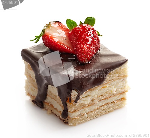 Image of cake on a white background