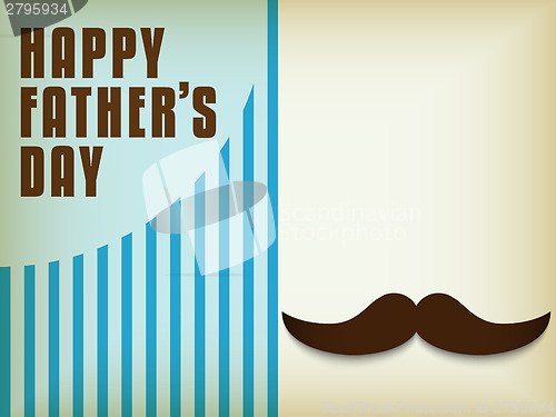 Image of Happy Father Day Mustache Love