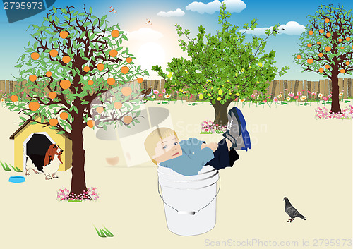 Image of I'm stuck in a bucket 