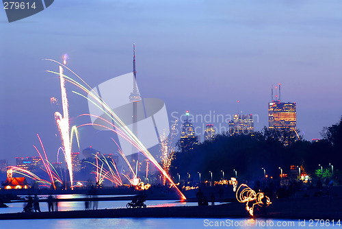 Image of Toronto fireworks