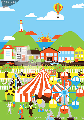 Image of Circus in town 