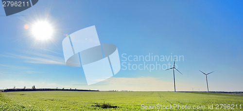 Image of wind turbines