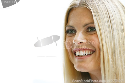 Image of Blond beautiful woman face ll