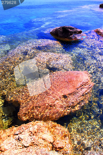 Image of Rocks under water