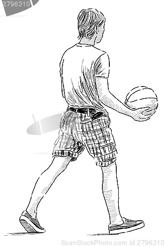 Image of boy with a ball