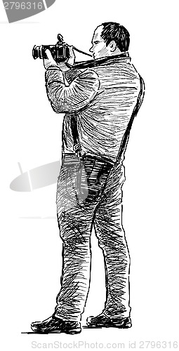 Image of photographer at work
