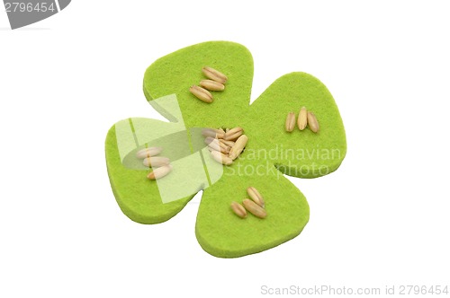Image of Wheat and felt decoration