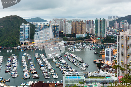 Image of Aberdeen typhoon shelter in Hong Kong